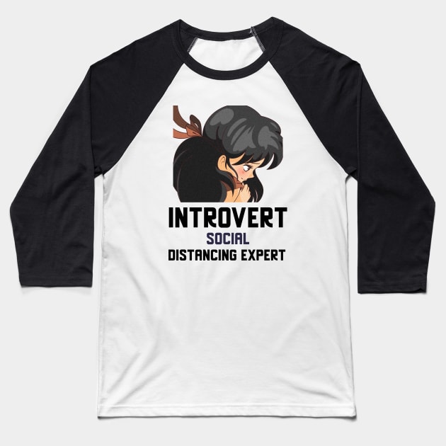 Introvert Social Distancing Expert Baseball T-Shirt by Jitesh Kundra